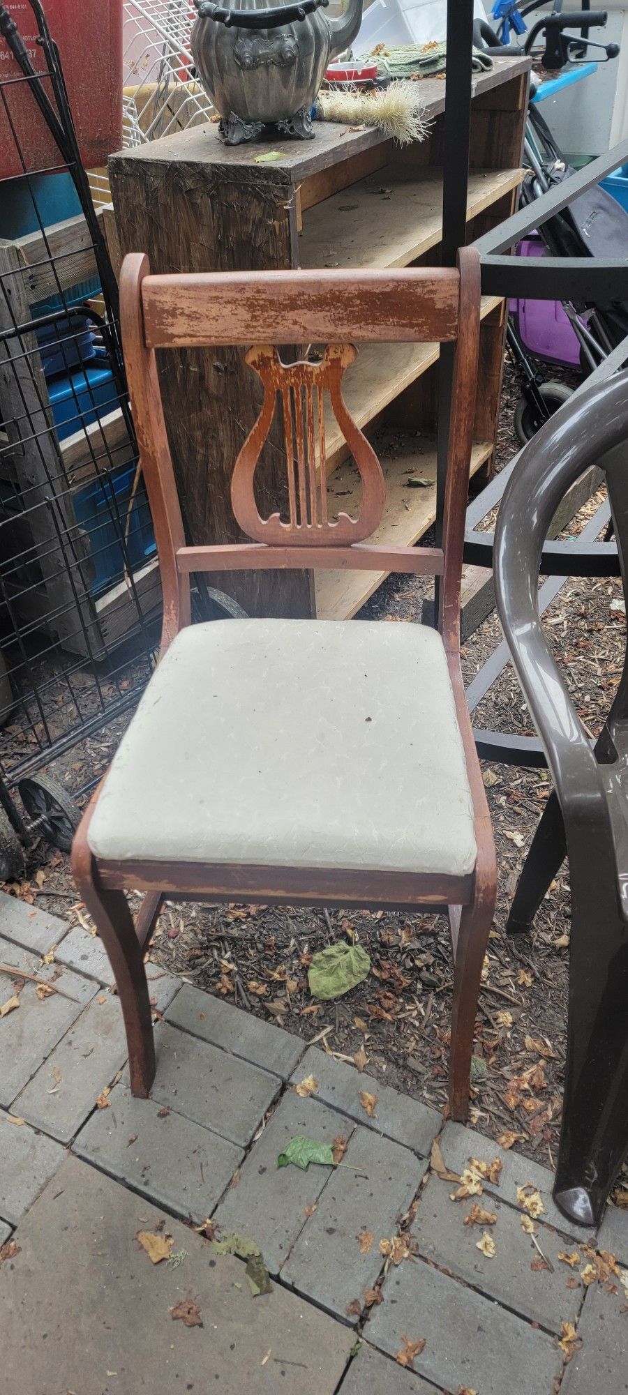Vintage Wooden Side Accent Dining Chair