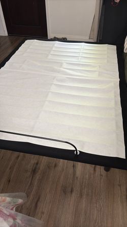 Box Spring Bed Base with brown frame