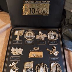 DISNEY D23 DESIGNER COLLECTION PIN SET OF 7 LIMITED EDITION 1000 NIB