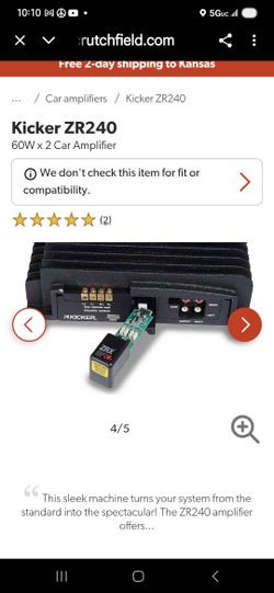 Kicker Amp In Mint Condition 