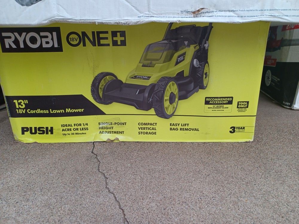 LAWNMOWER RYOBI 18V  TOOL ONLY 
