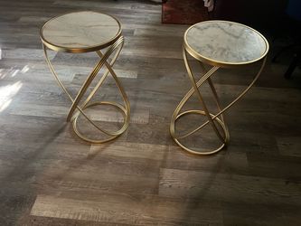 Witw and gold accent tables
