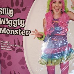 Kids Costumes girls Silly wiggly Monster Size 10/12