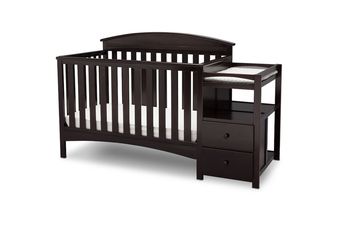 Crib with changing table