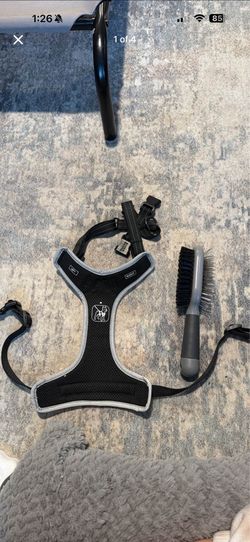 Dog Harness and Brush