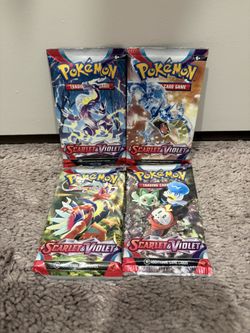 Pokemon - Scarlet And Violet Booster Pack Art Set - $35