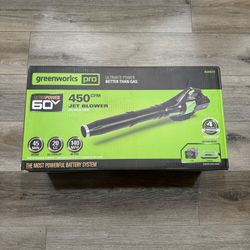Greenworks 60V 450 CFM Cordless Leaf Blower