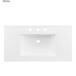 Modway EEI-4203-WHI Cayman 36" Bathroom Sink, White