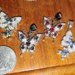 Your Choice CZ Butterfly Pendants