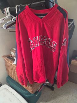 Genuine Merchandise MLB Los Angeles Angels Pullover Jacket Wind Breaker Size XL