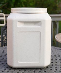 Dogs food container.