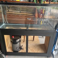 55 Gallon Aquarium With Stand And Canister Filter
