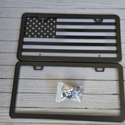 License Plate American Flag