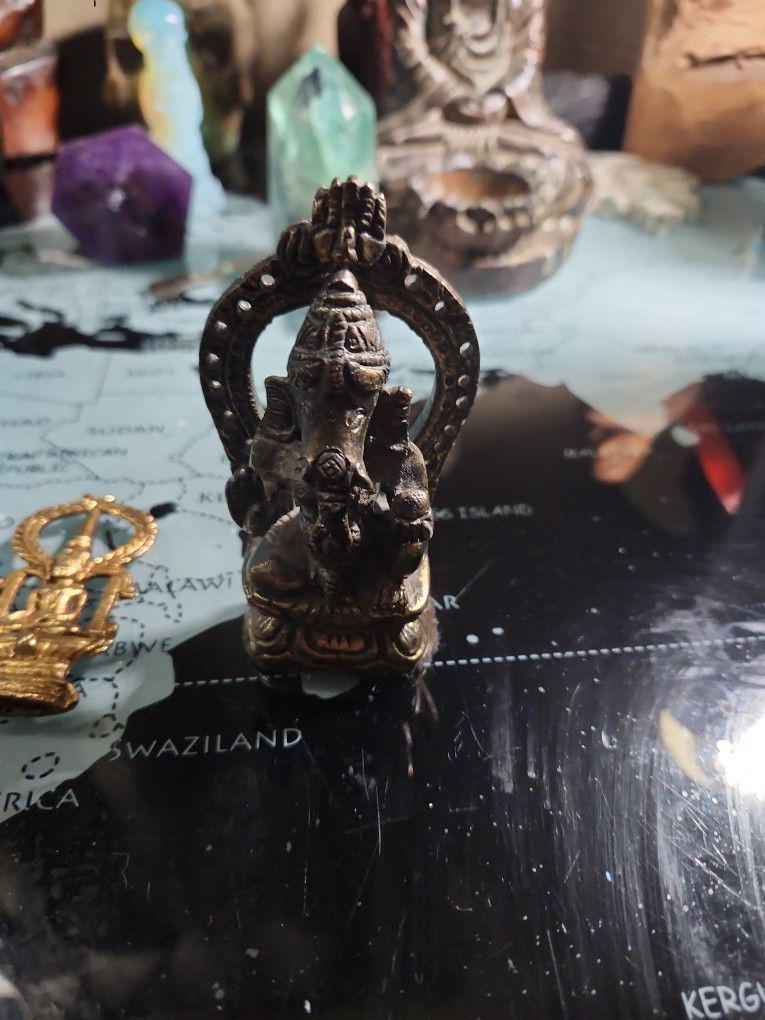 Good Luck Elephant Brass Vintage