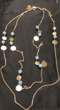 Collar oro Kn Aqua doble caída