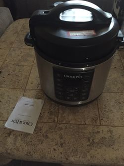 Open box Crock pot pressure cooker w manual Thumbnail