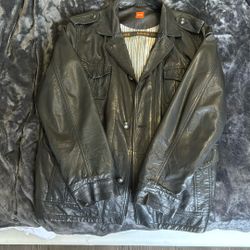 Hugo Boss Genuine Leather Jacket 