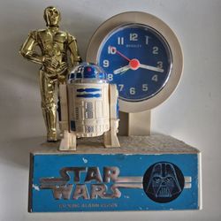 Vintage STAR WARS The Empire Strikes Back Talking Alarm Clock- Bradley Time