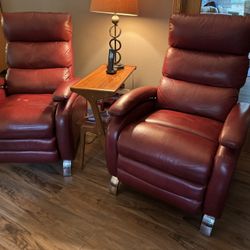 Barcolounger Leather Manual Recliners