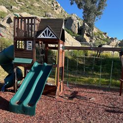 Playground and Swing Set