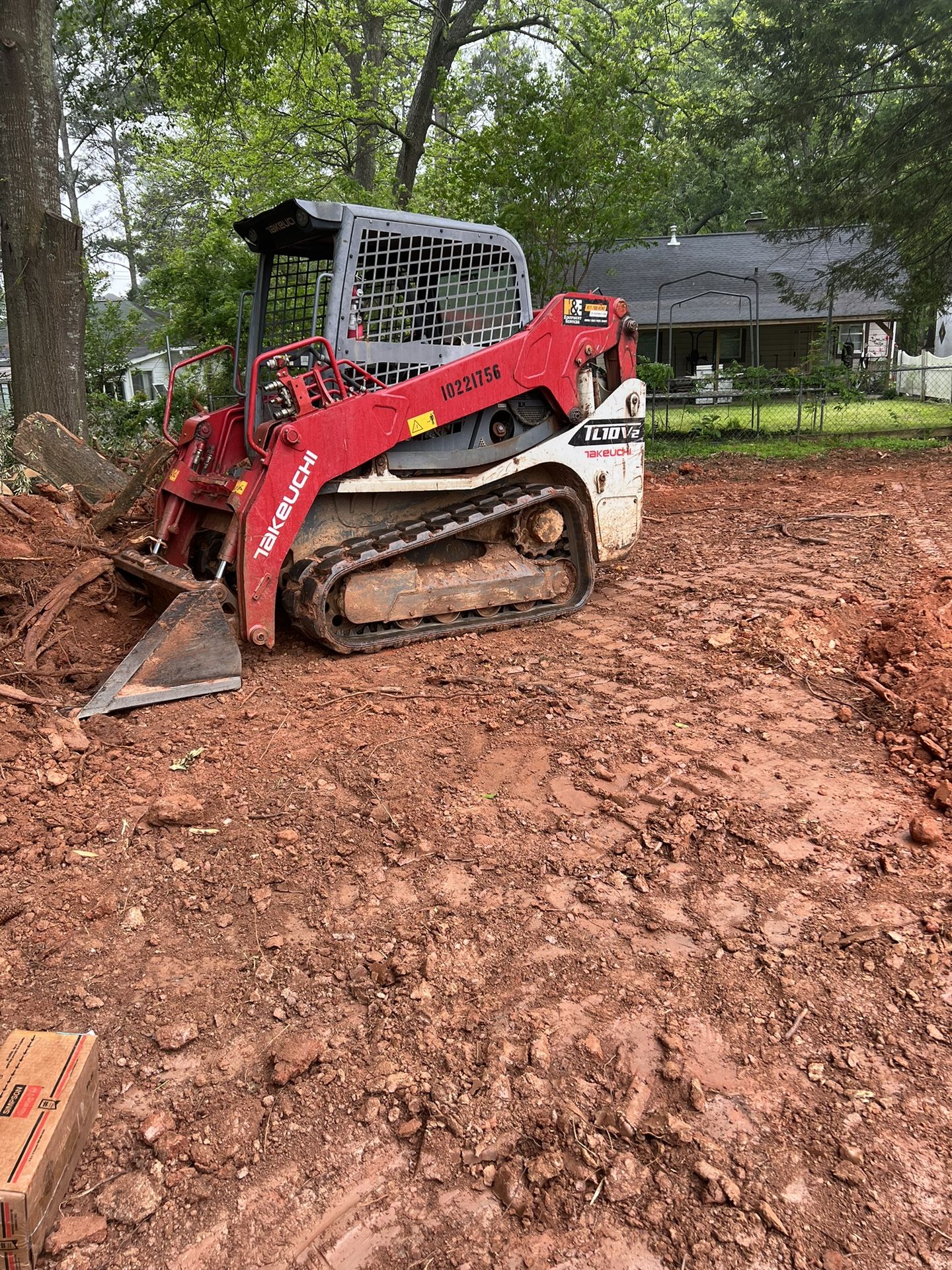 Skid Steer Bobcat Grading