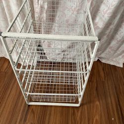 Wire Mesh Metal Drawer Organizer Unit 