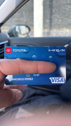 Mirai Hydrogen Fuel Card