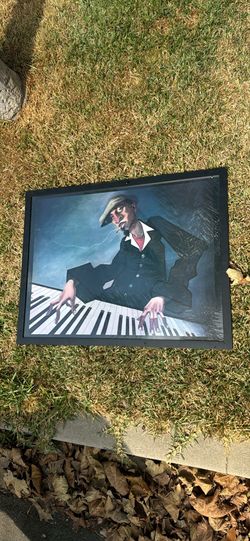 Z Galleries Piano Player Framed Picture 