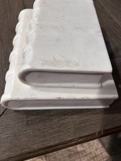 2pc Marble Book Decor