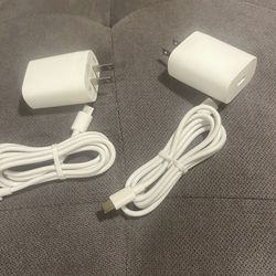 2 pcs Type c charger