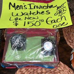 Like New Men’s Invicta Watches Working Condition Like New Asking 150 Each