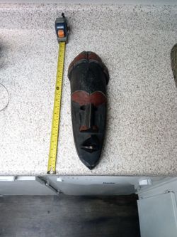 Carved Wood Ceremonial Mask.