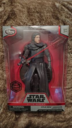 Star Wars Disney Store Elite Series Die Cast Action Figure Kylo Ren Unmaksed