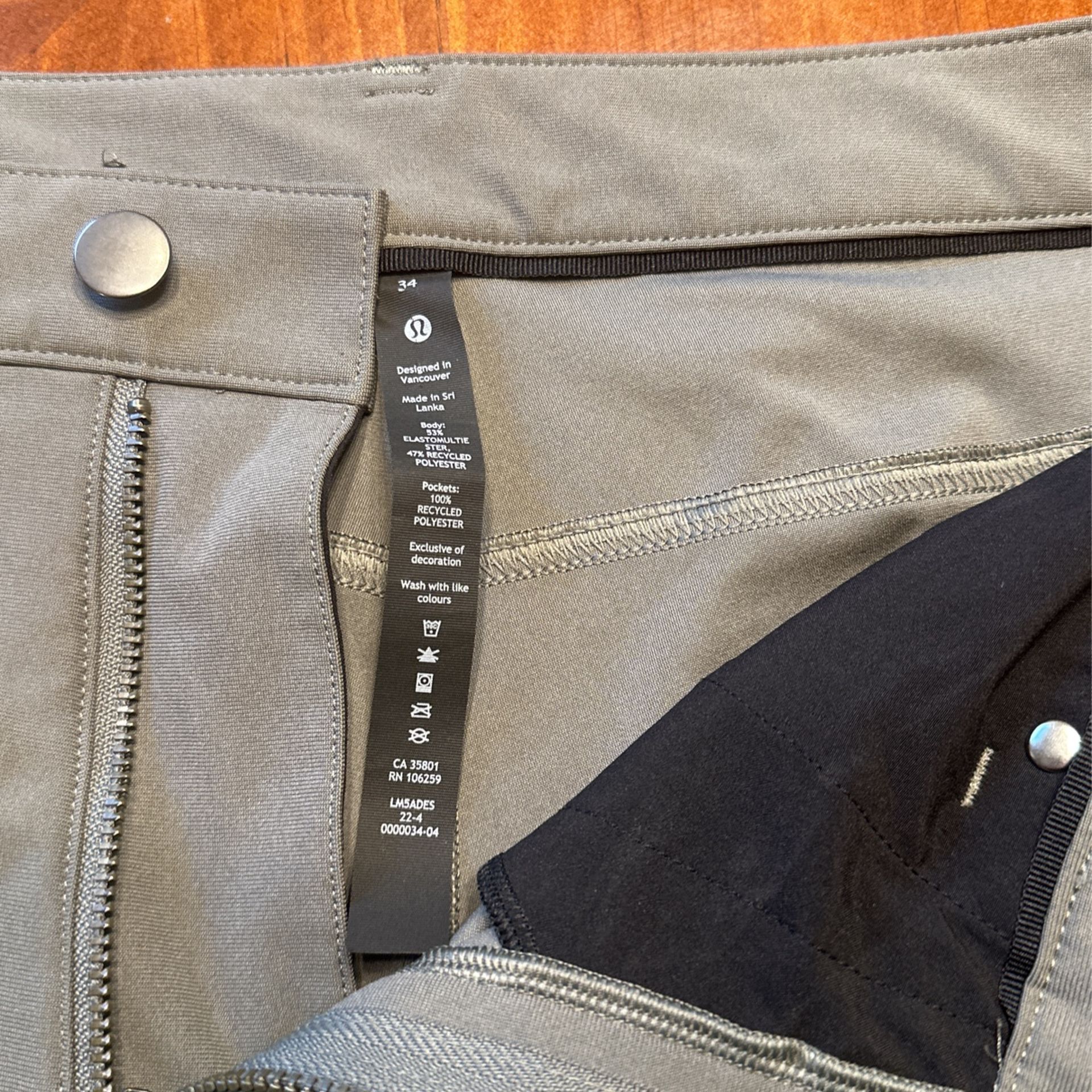Lululemon Men’s ABC Pants - Grey 34x32