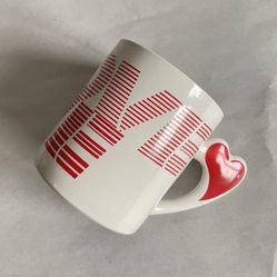 Vintage 10-oz Love Mug With Heart Shaped Handle 