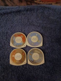 PSP UMD Game Lot of 4 Discs