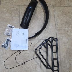 Hovsco HovBeta Electric Bike  Front and Rear Fenders  And  Rack