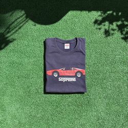 Supreme Ferrari GT navy T-Shirt
