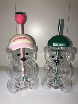 New Starbucks Bearista Bear Cups ($180 for both)