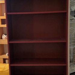IKEA BILLY Bookcase, Discontinued Dark Red, 31.5 x 79.5