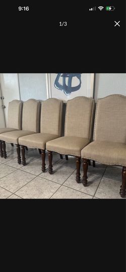 City Furniture Dining Chairs Set of 6!