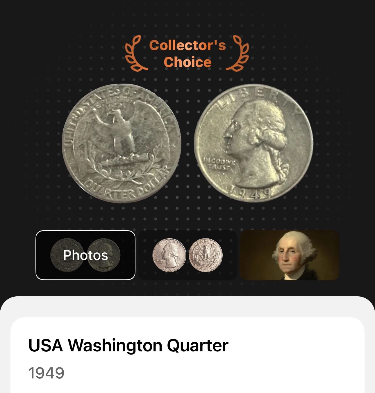 1949 - USA Washington Quarter