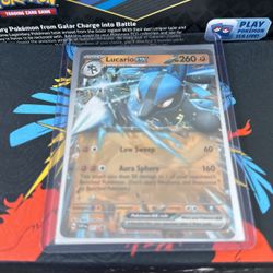 Lucario Ex #017 Pokémon Card Near Mint 