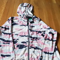 Nike Women's Lightweight Spring Autumn Pink Camo Jacket XL 