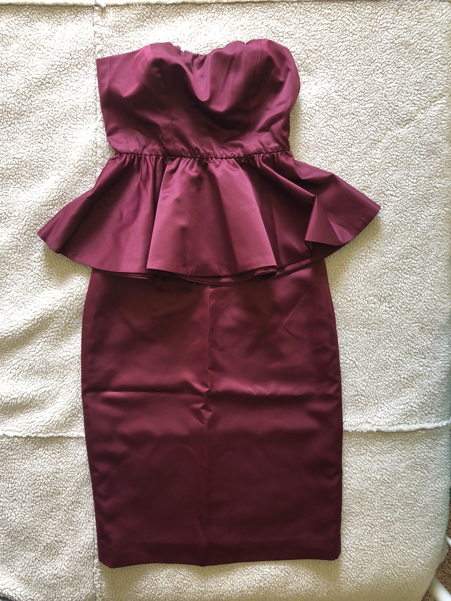 Xs Burgundy Two Piece Set 