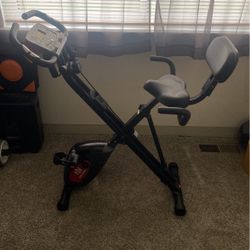 Exercise Bike & Dumbbells 
