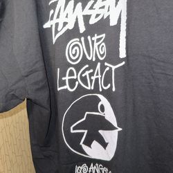STUSSY OUR LEGACY “WORK SHOP”  T-Shirt (BLACK)  SIZE XL (Oversized Style) PICK UP TODAY