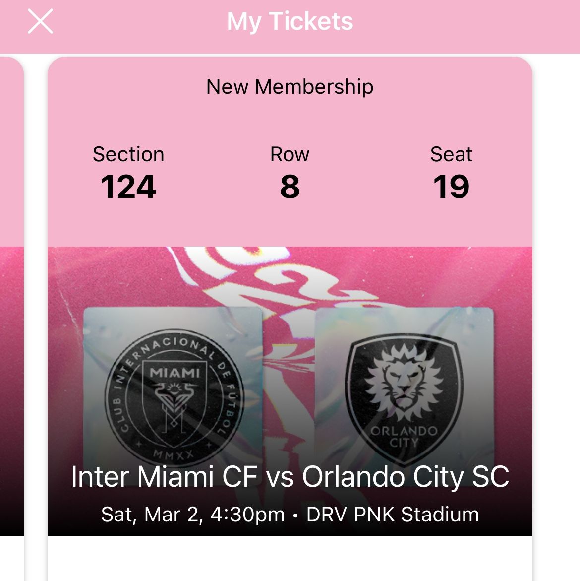 Inter Miami Vs Orlando City Ticket