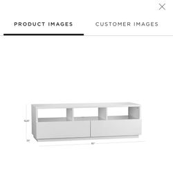 Cb2 High Gloss TV Console Dresser Tv Stand Media Center Entree Table 