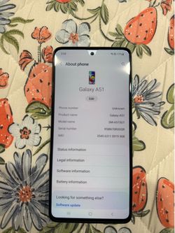 Samsung A51 in pristine condition 64gb dual SIM card unlocked worldwide